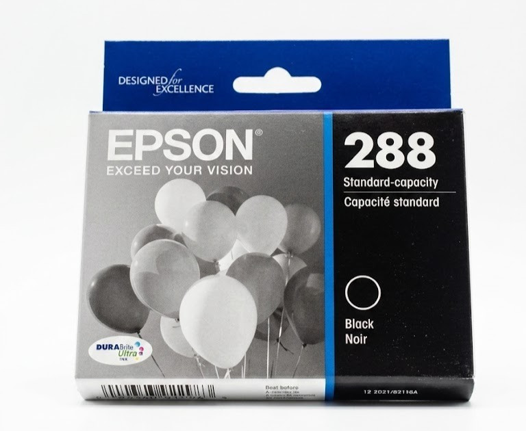 Epson 288 Genuine Black Ink Cartridge Standard Capacity T288120 DURABrite Ultra
