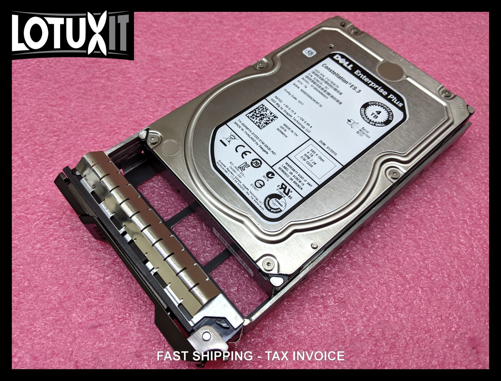 Dell Compellent 4TB 7.2K SAS 6G 3.5 HDD DRMYH DDNTR