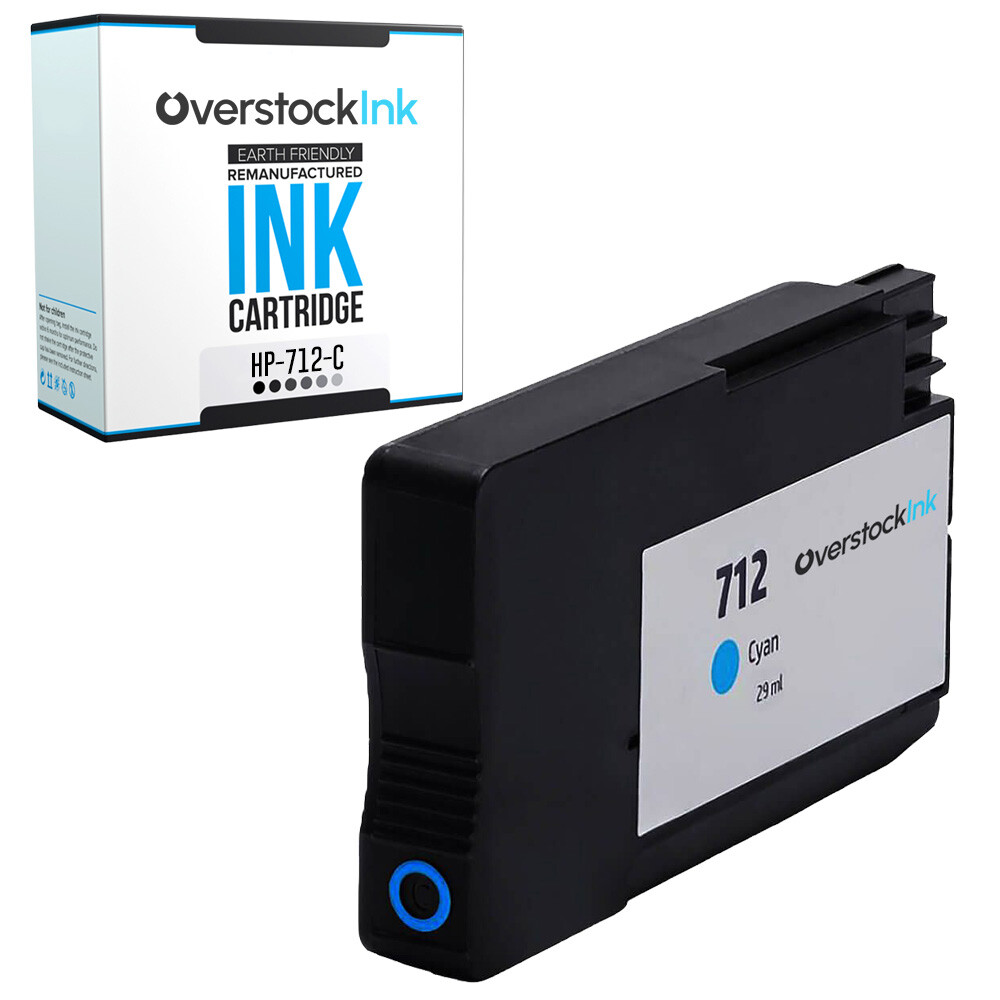 1PK Compatible HP 712 Cyan Ink Cartridge for HP DesignJet T210 T230 T250 T630