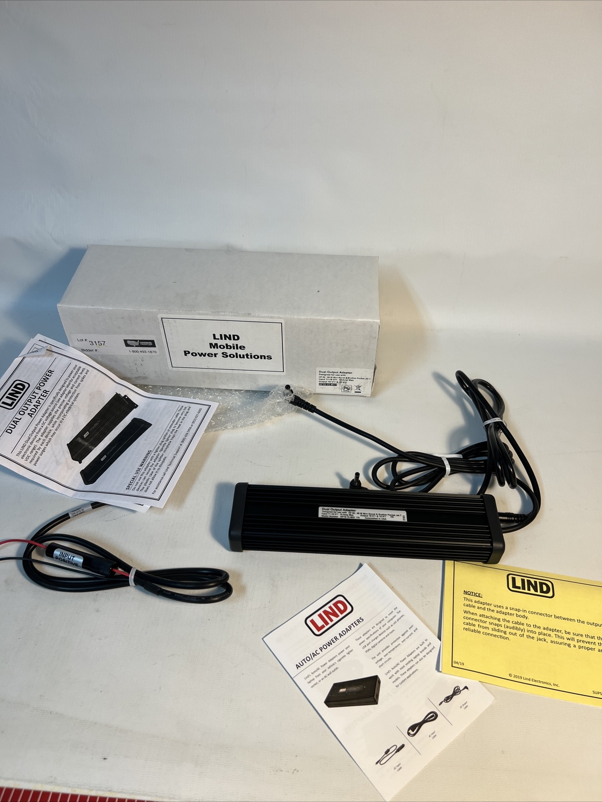 Power Dual Output Adapter for HP 65-90 W W Mini Bondi & Brother Pocket Jet 7