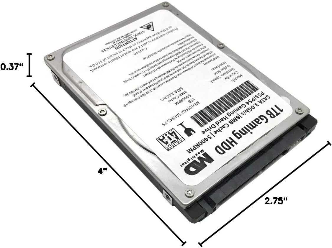 MD1000GLSA854-PS 1TB 5400RPM 8MB Cache 9.5mm SATA 3.0Gb/s 2.5″ Gaming Hard Dr…