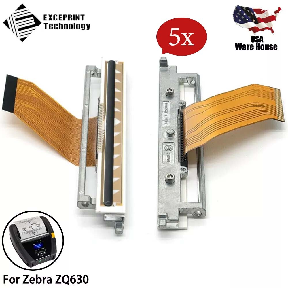 ✅ 5pcs P1096933-001 Printhead with Flex Cable for Zebra ZQ630 Mobile Printer ✅