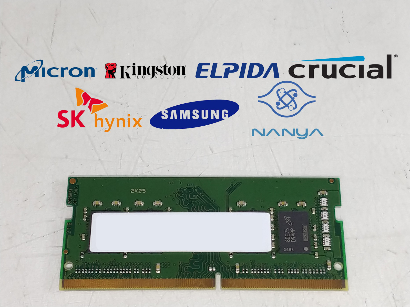Major Brand 8 GB DDR4-2666V PC4-21333S 1Rx8 1.2V SO-DIMM Laptop RAM
