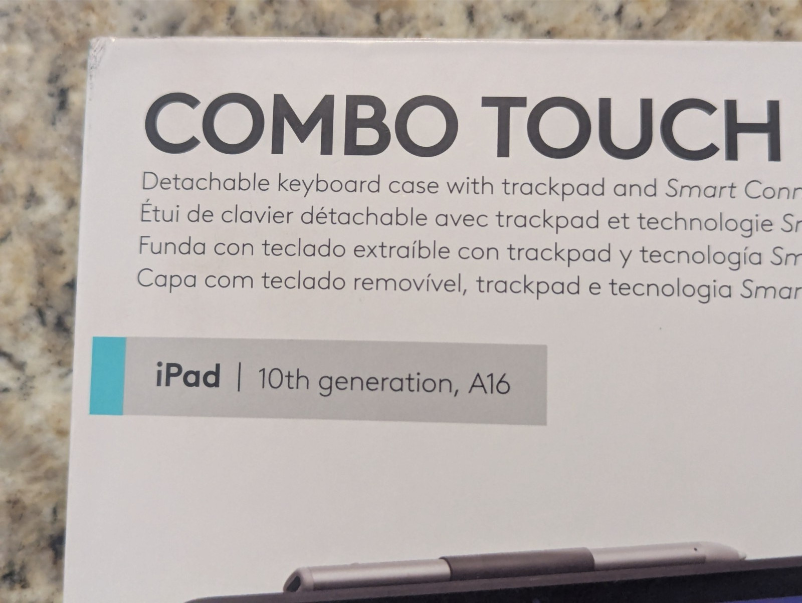 Logitech Combo Touch Case and Keyboard for iPad 10th Gen A16 Oxford Gray