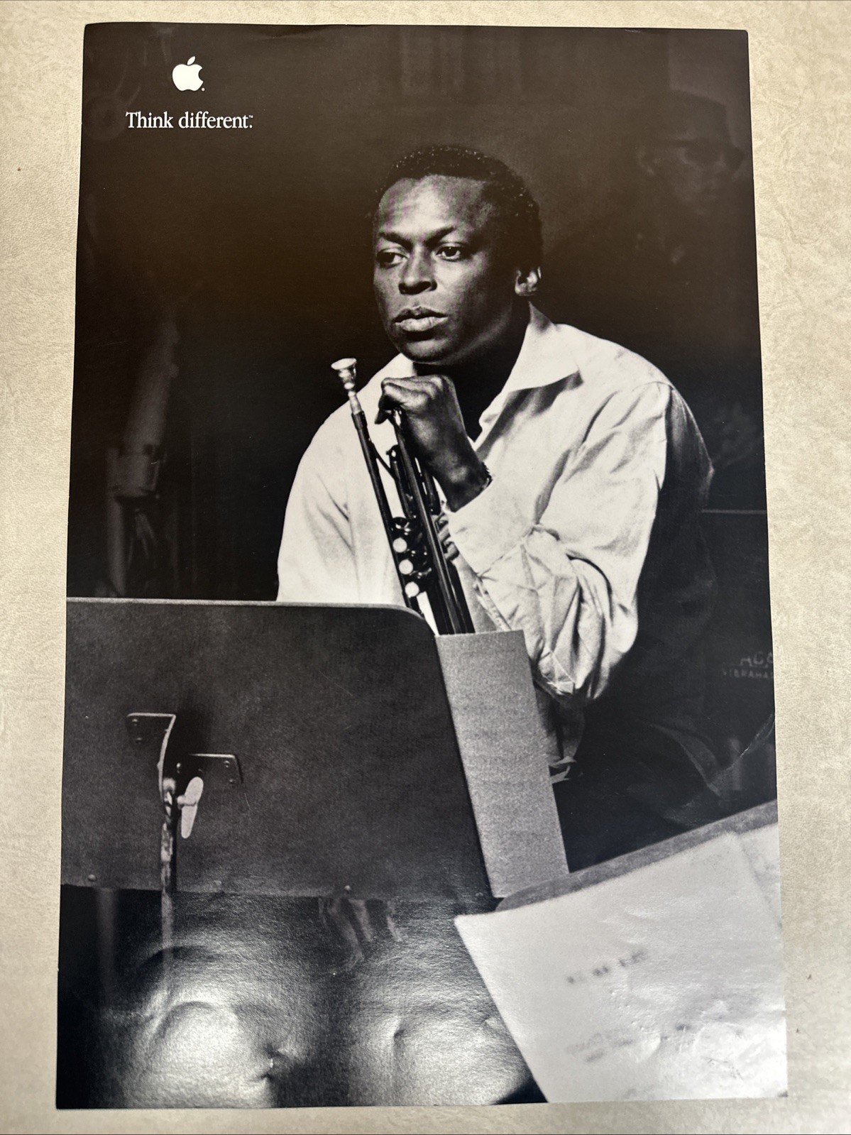 Apple Think Different Ad Campaign Poster Miles Davis Improviser 11” X 17”