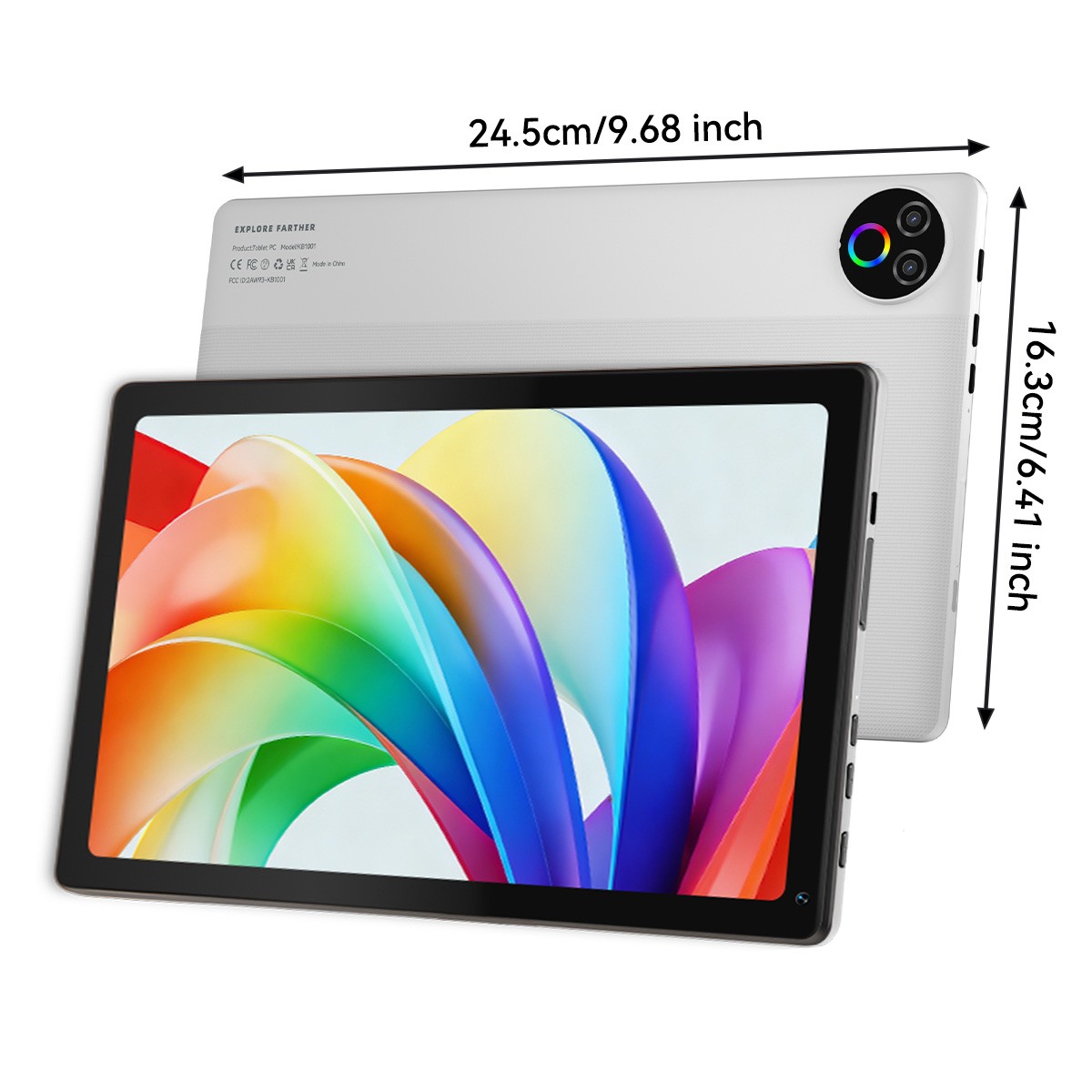 10.1 inch Android 15 Tablets IPS HD Octa-Core 16+32GB Dual Camera Touchscreen