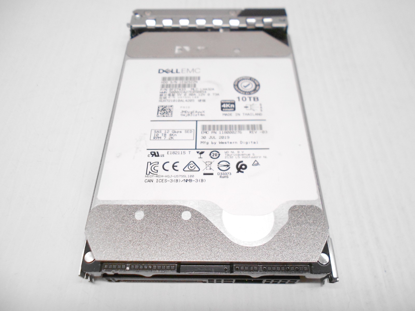 HGST 10TB 7.2K SAS 3.5″ Hard Drive 12G Fits Dell Server R240 R340 R440 R540 T440