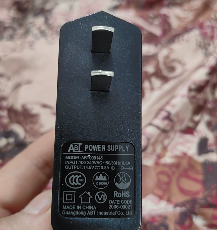Universal ABT008145 14.5V 0.8A AC Power Supply For Router Set-top Boxes Monitor