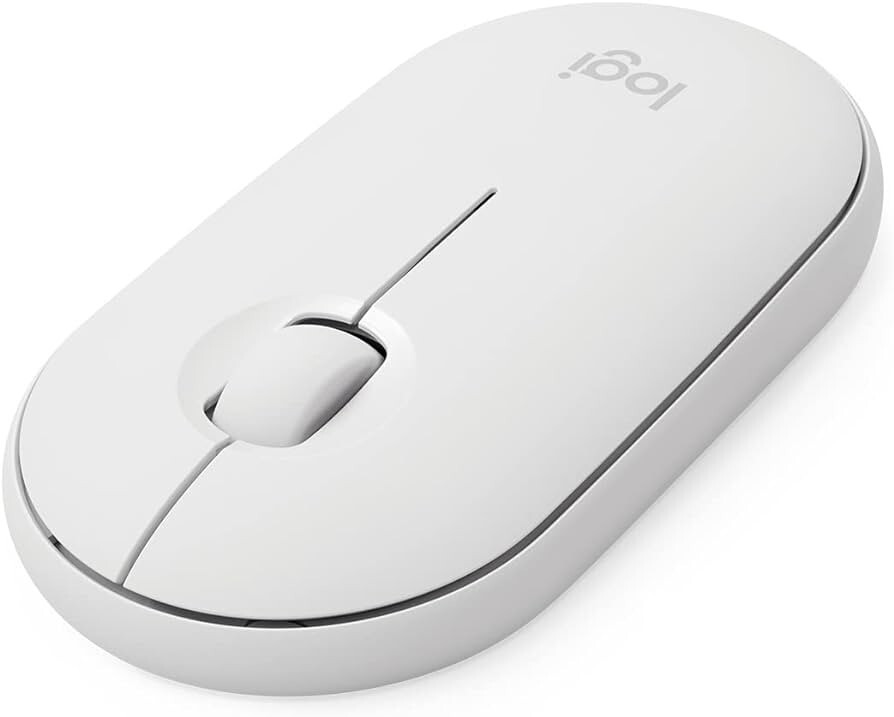 Logitech Pebble M350 Wireless Optical Mouse – Dual connectivity -Mac PC Chome OS