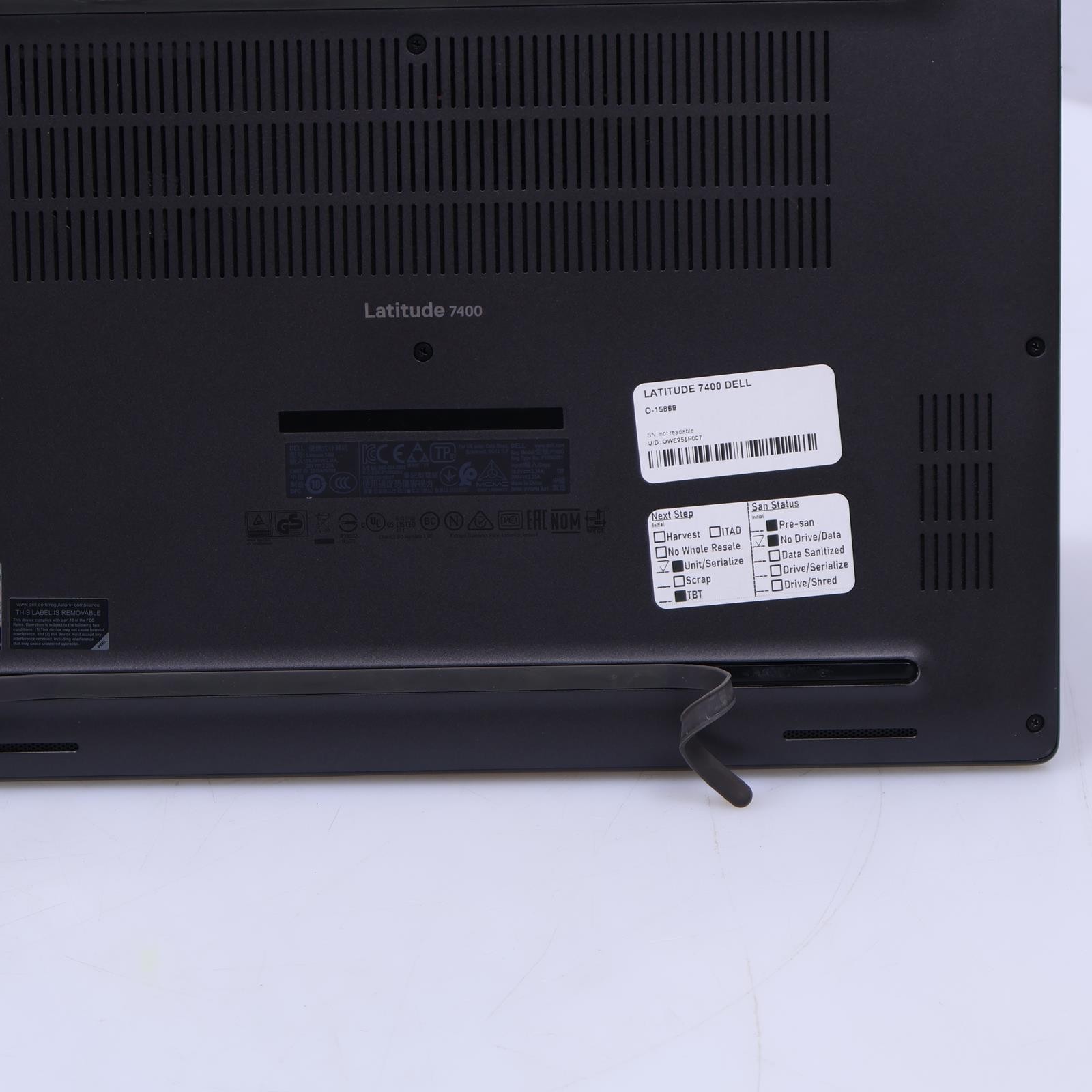 Dell Latitude 7400 Intel Core i5 8th Gen 8GB RAM No Drive/OS/Battery Laptop B3