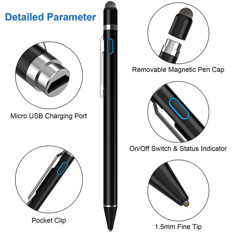Universal Fine Point Stylus for iPad,iPhone,iOS/Android Phone and Other Tablets