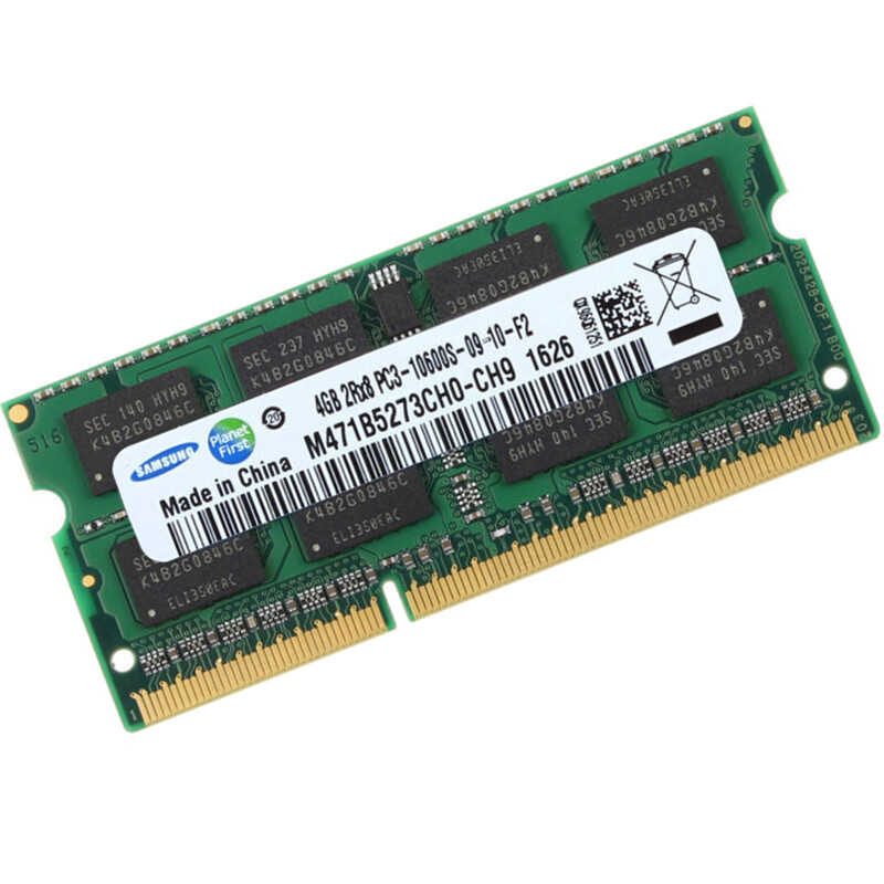 Samsung DDR3 4GB (1x4GB) 1333 MHz PC3-10600S SO-DIMM Laptop Memory 1.5V 204pin