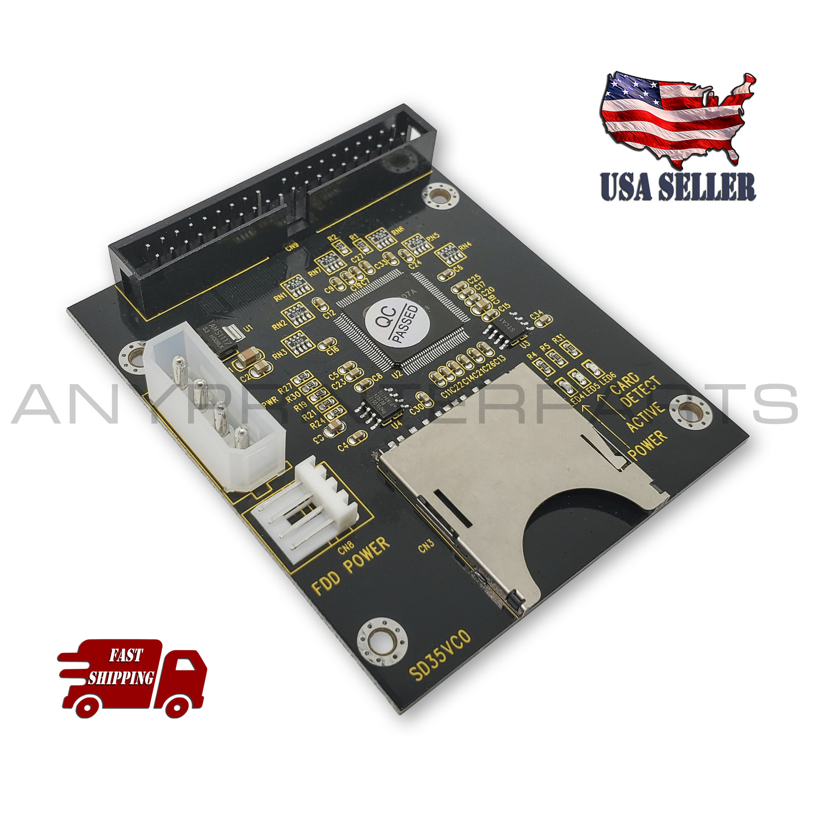 New SD SDHC Memory Card to 3.5″ 40 Pin IDE Hard Disk Drive Adapter Converter