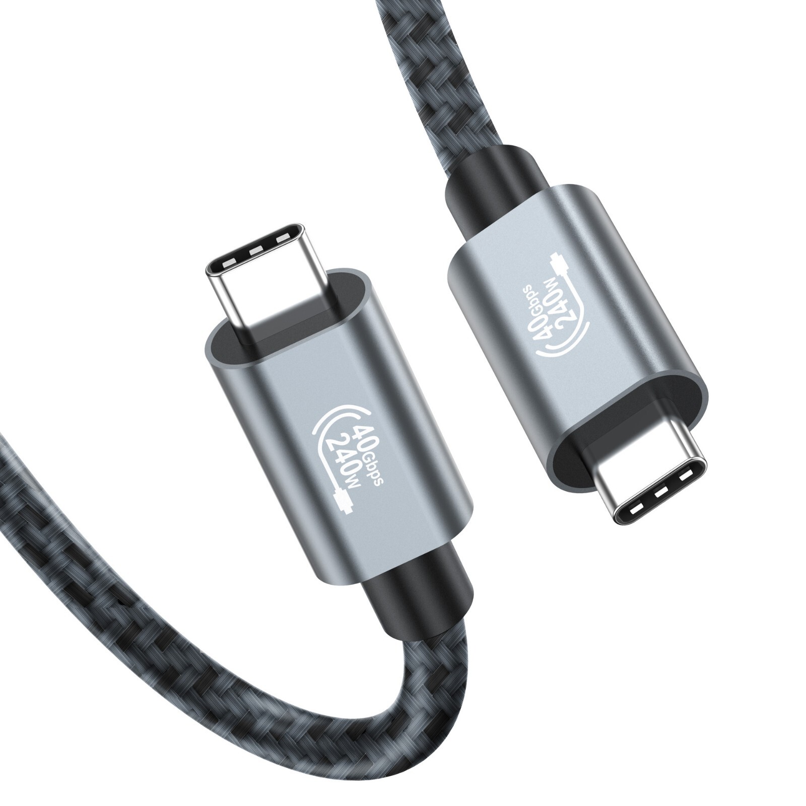 Compatible Thunderbolt 4/3 USB 4 USB-C 8K Cable 40Gbps Charger Data PD 240W UHD