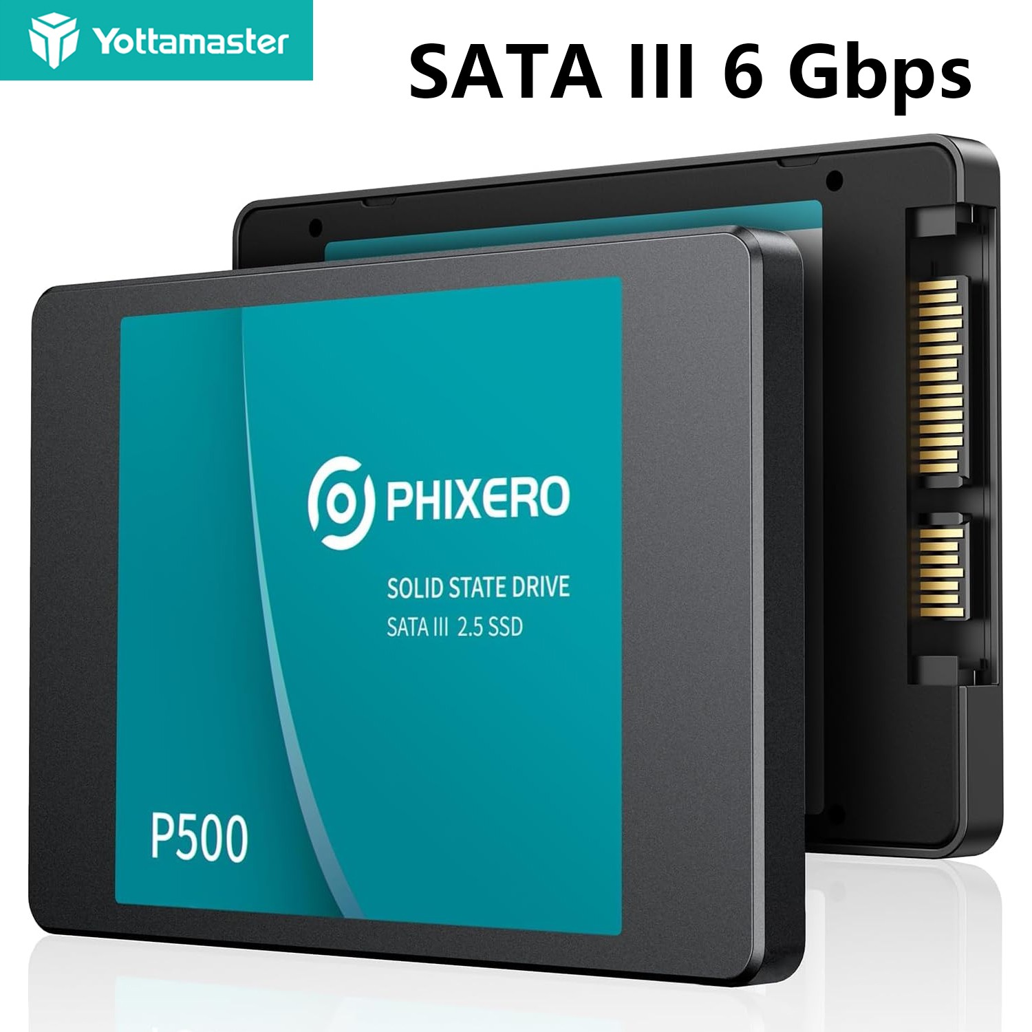 PHIXERO 128GB SATA SSD 3D NAND Internal SSD 2.5 Inch SATA III UP To 550MB/s