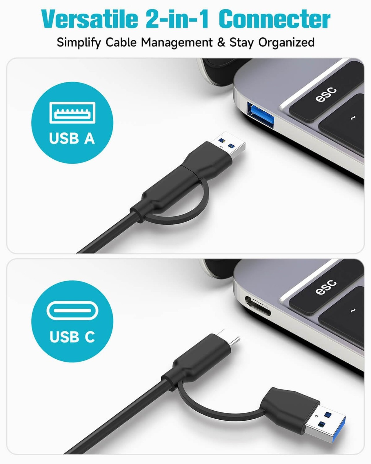 Powered USB Hub, ikuai 7-Port USB 3.2 / USB C Hub, with 3 10Gbps Data Ports (…