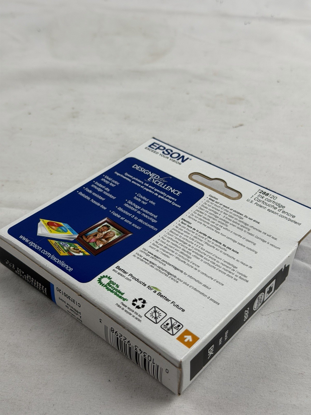 Epson 288 Black Ink Cartridge Genuine OEM New Sealed Expires 12/2027