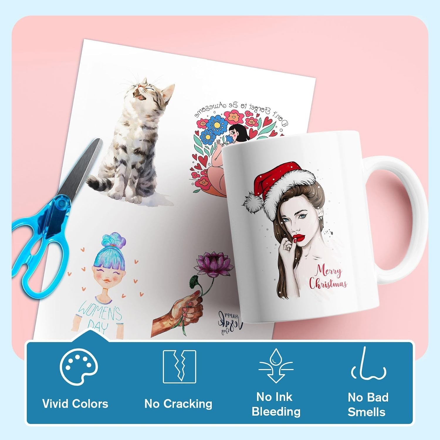 20 Sheets of KOALA Clear Waterslide Decal Paper – Effortless Crafting Solution