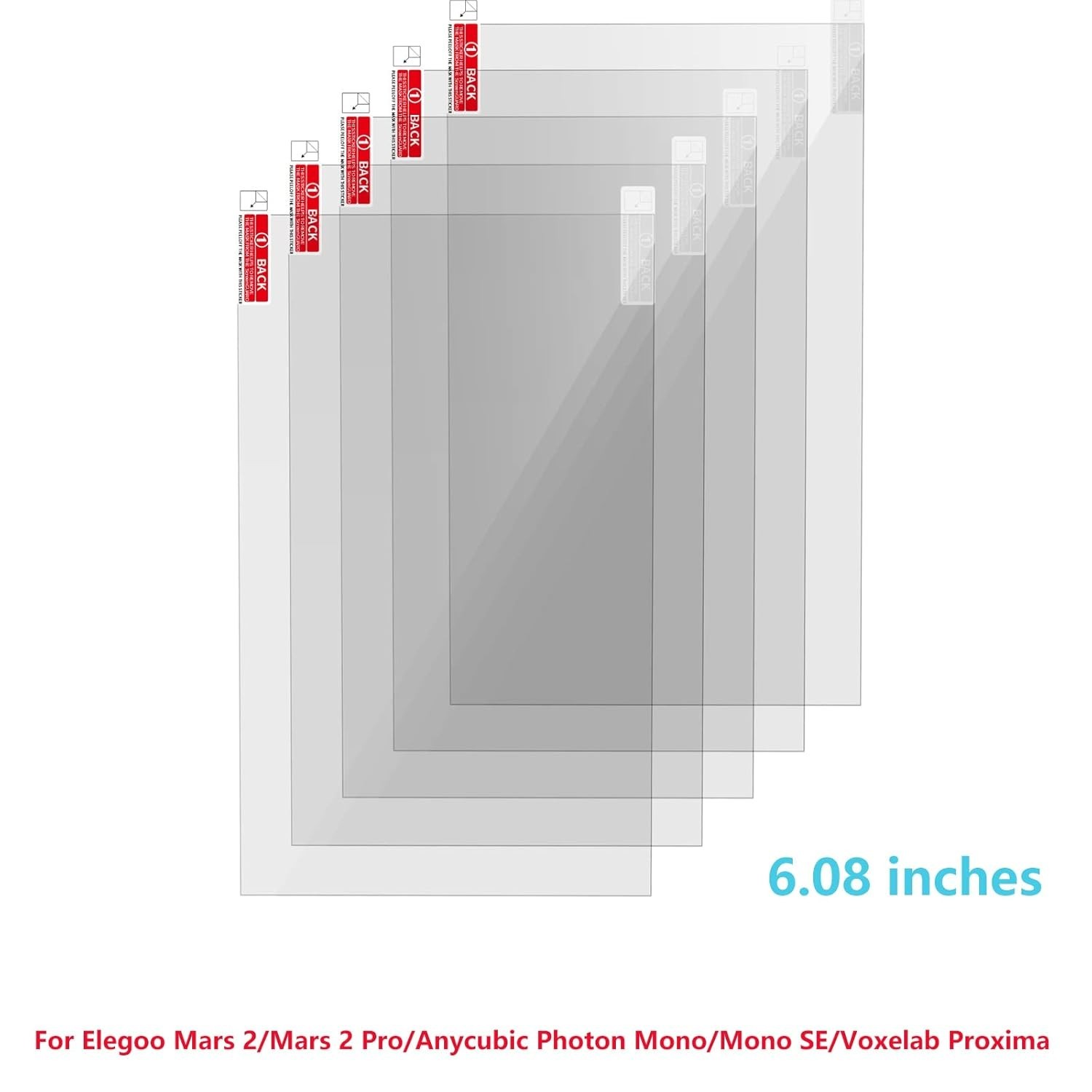 High-Quality PET Screen Protector for Elegoo Mars 2 and Photon Mono 3D Printers