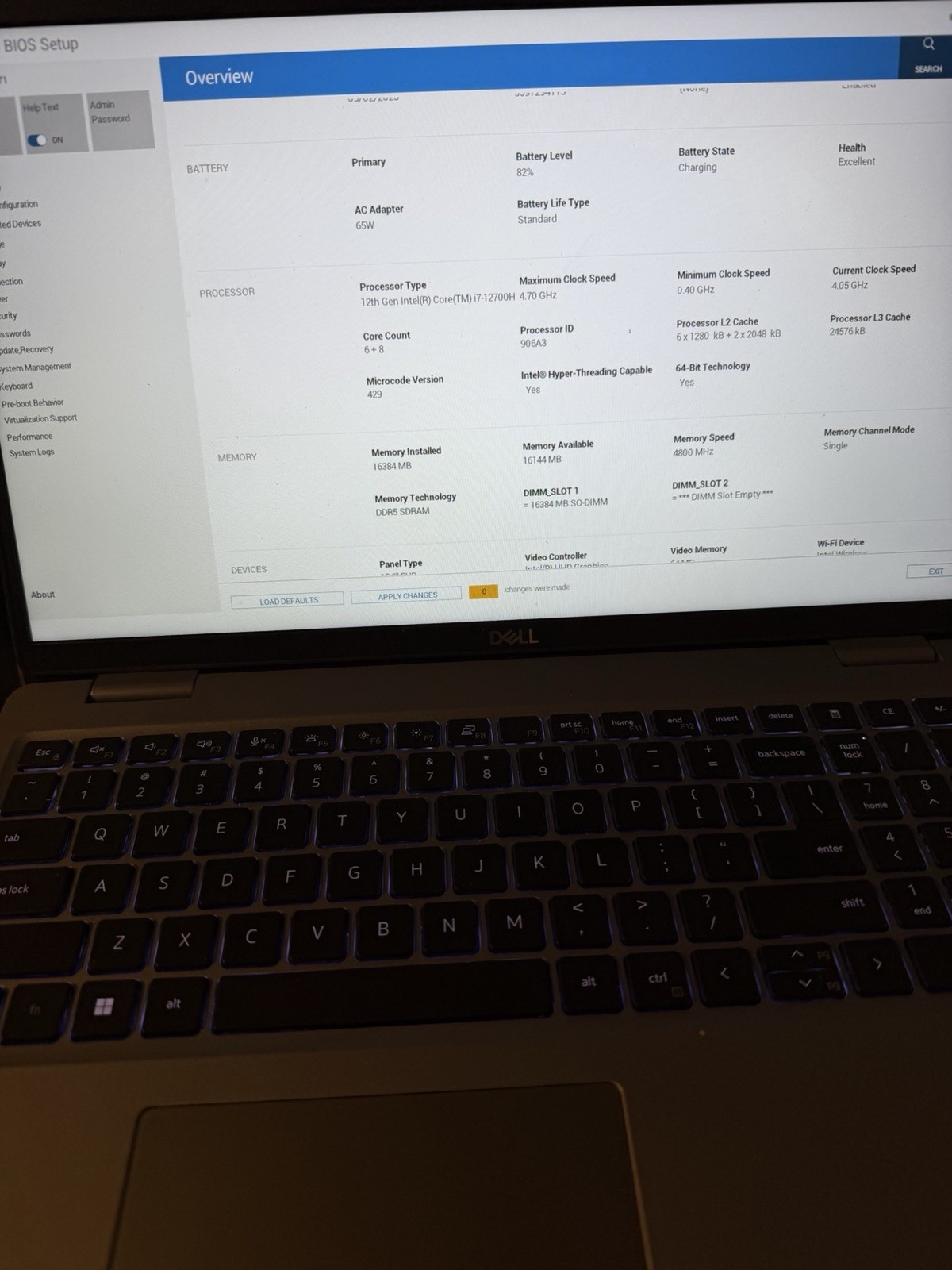 Dell 15.6″ Precision 3571 i7-12700H 2.4GHz 16GB RAM 512GB SSD No ac