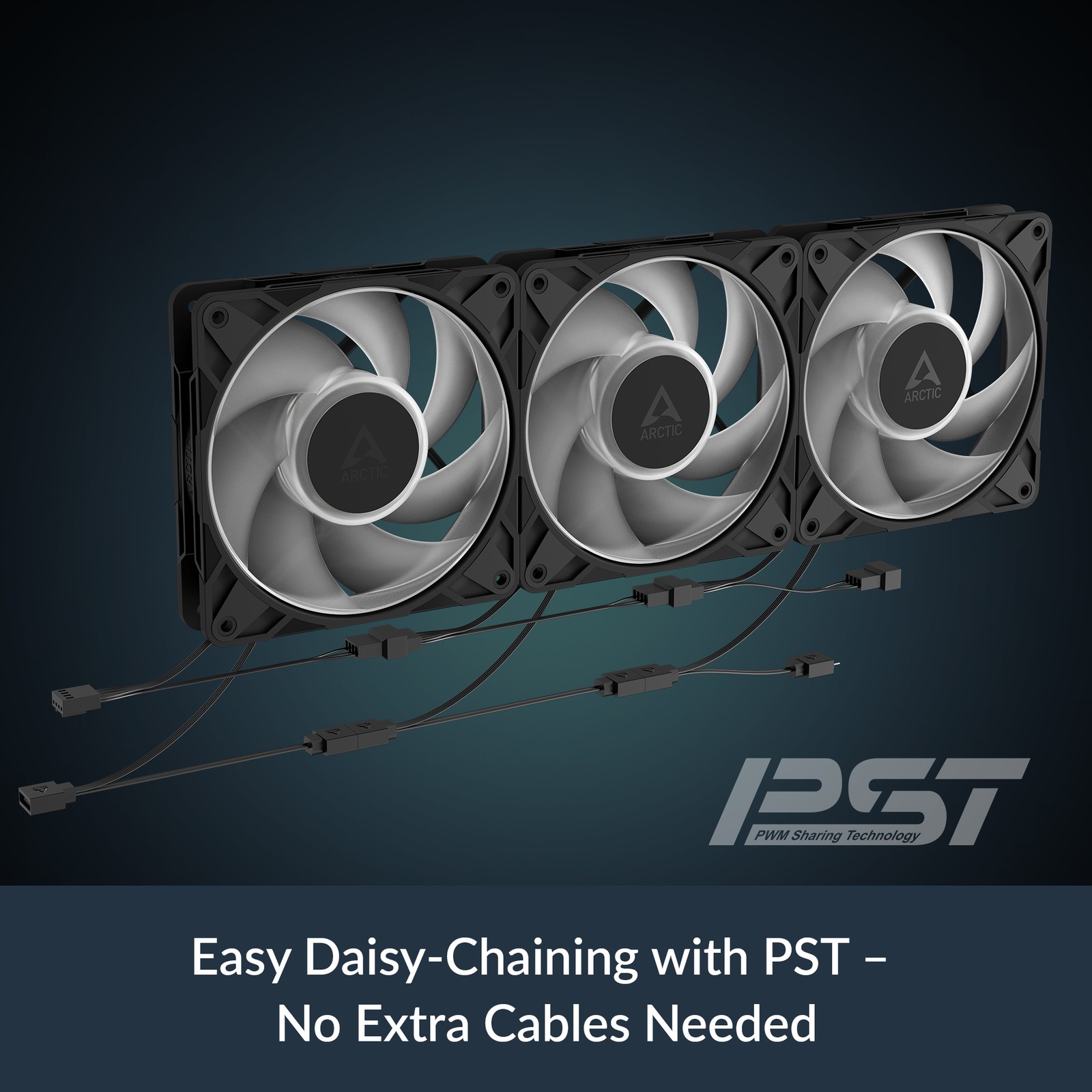 ARCTIC P12 Pro PST A-RGB (3 Pack) Fan 120 mm PWM PC Case B-Stock