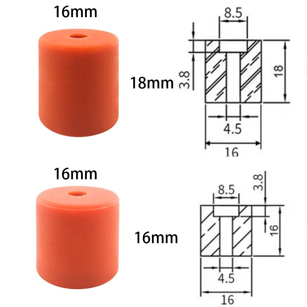 12Pcs Ender 3 v2 Silicone Bed Mounts, Ender 3 S1 Silicone Spacers, 3D Printer