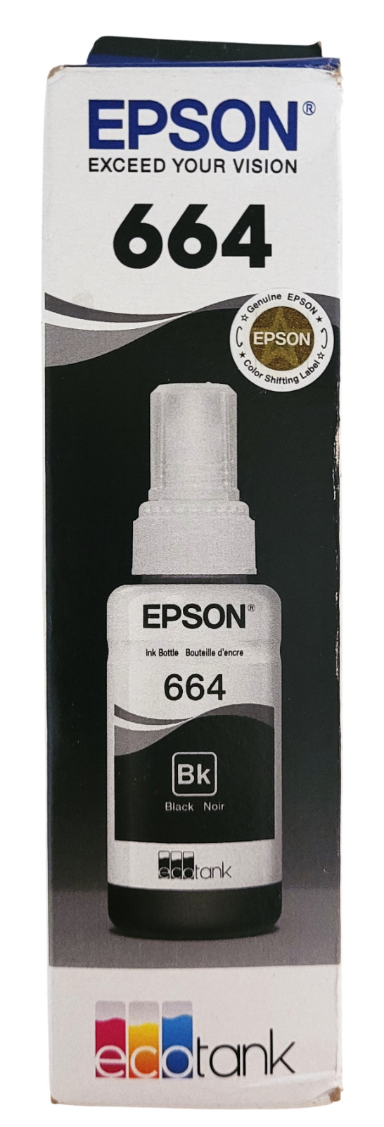 Epson 664 Black Ink Bottle Exp: 11-2027