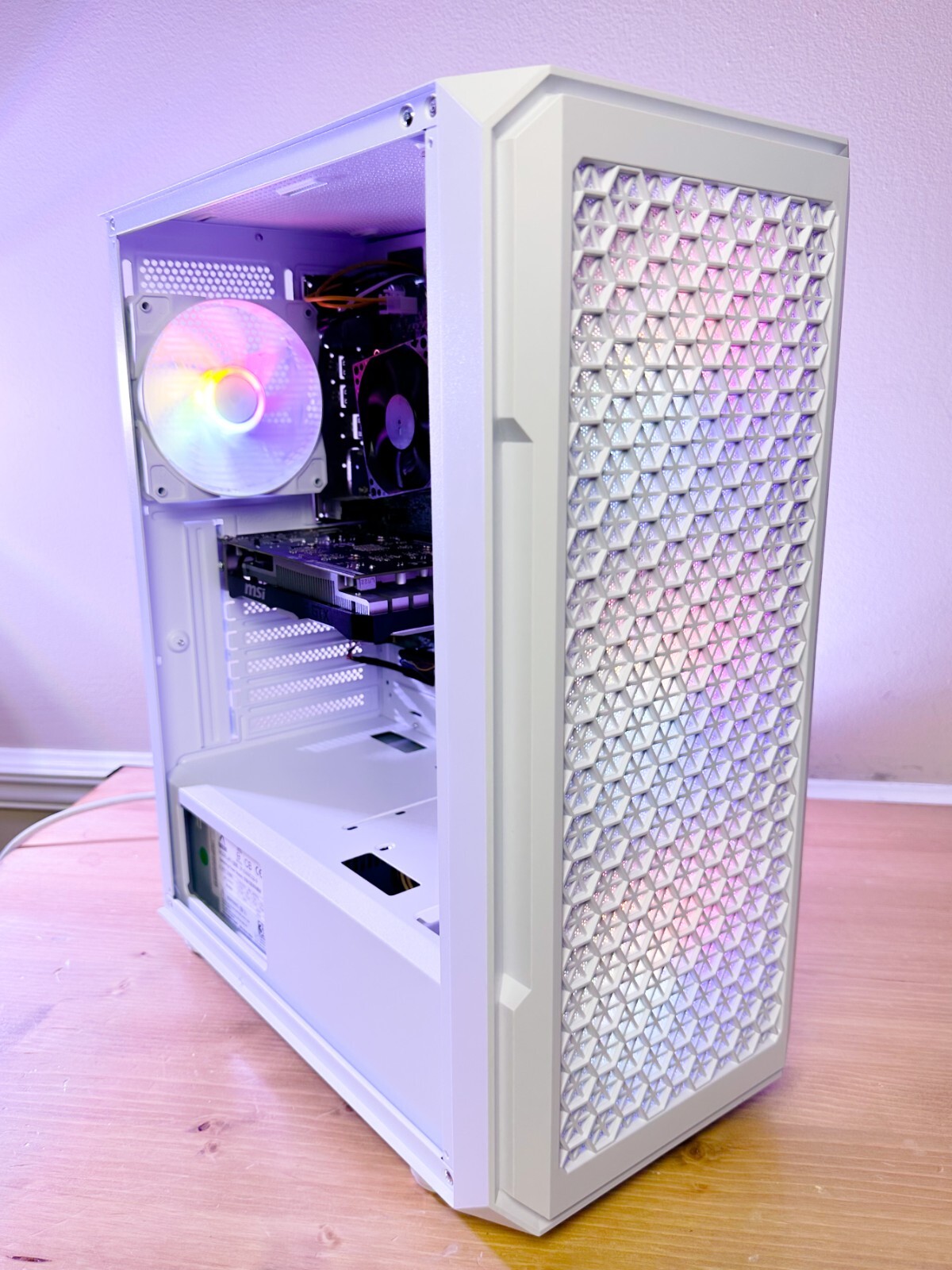White Gaming PC intel i7-4770 16gb Ram Nvidia GTX 1660 6gb – 1TB + SSD WIFI W10