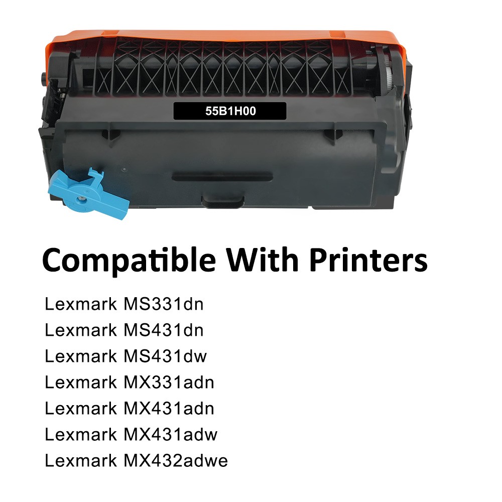 55B1H00 55B1000 Toner Cartridge for Lexmark MS331dn MS431dn MX331adn MX431adn