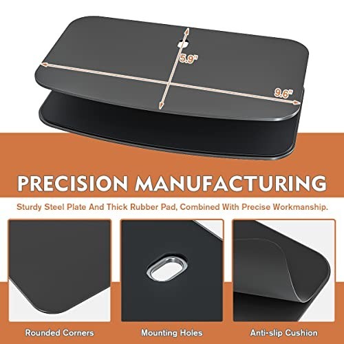 Monitor Mount Reinforcement Plate for Thin, Glass and Other Fragile Tabletop,…