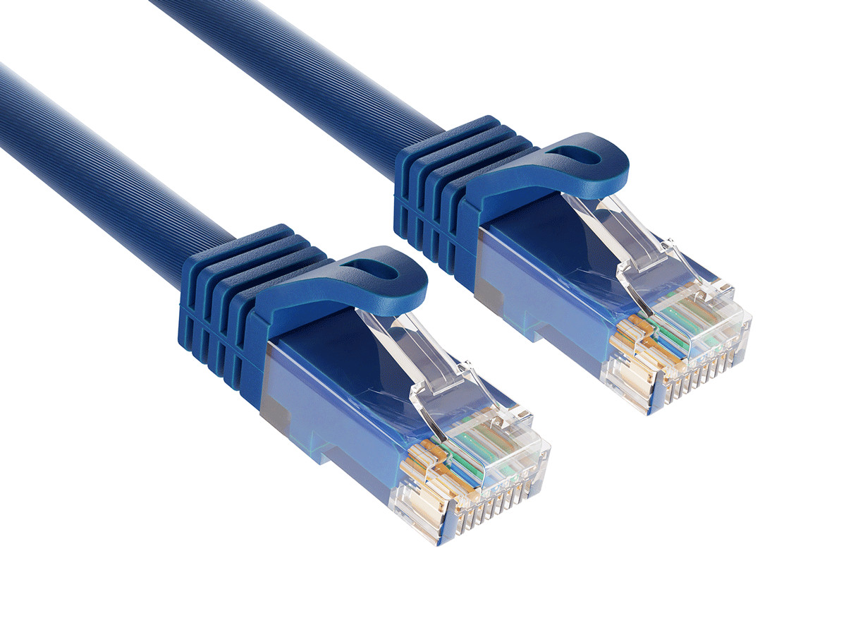 0.5ft Cat6a Ethernet Cable 10Gbps Snagless RJ45 for Gaming PS5 PC Router, Blue