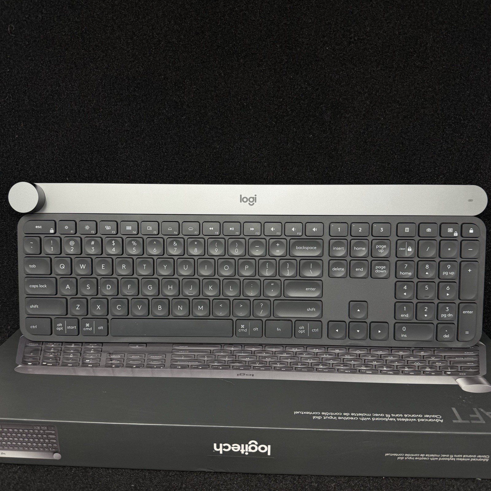 Logitech Craft Advanced Wireless Keyboard with Creative Input Dial & Backlight