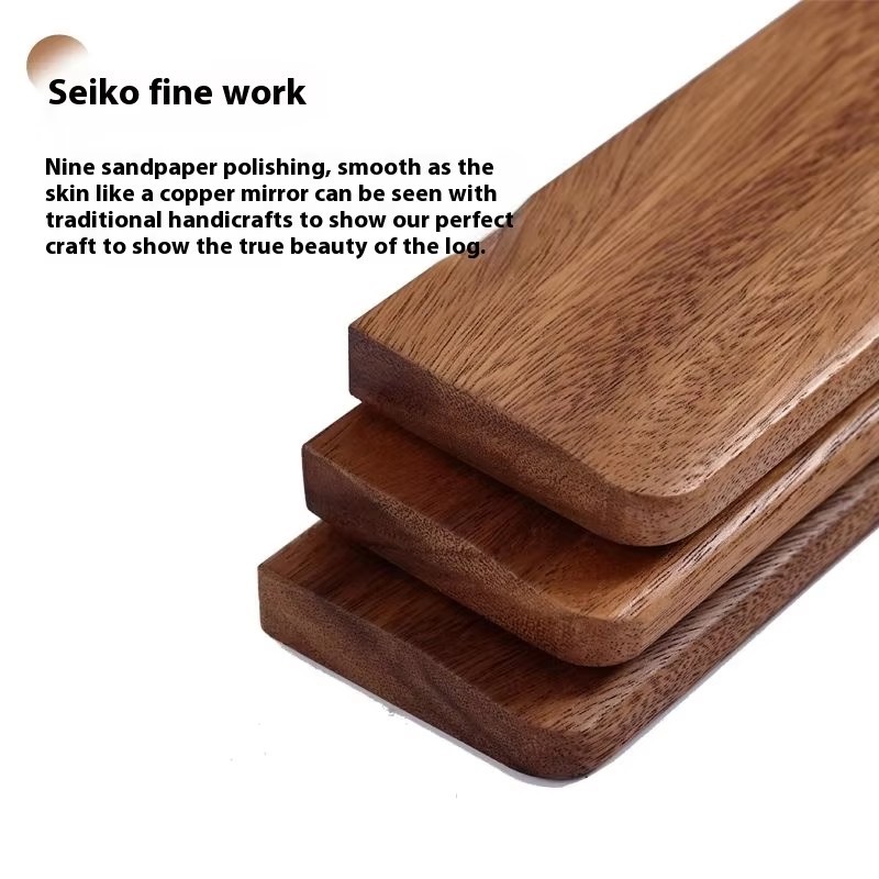Walnut Wood Keyboard Wrist Rest Palm Support Pad for 87 98 104 108 Keys