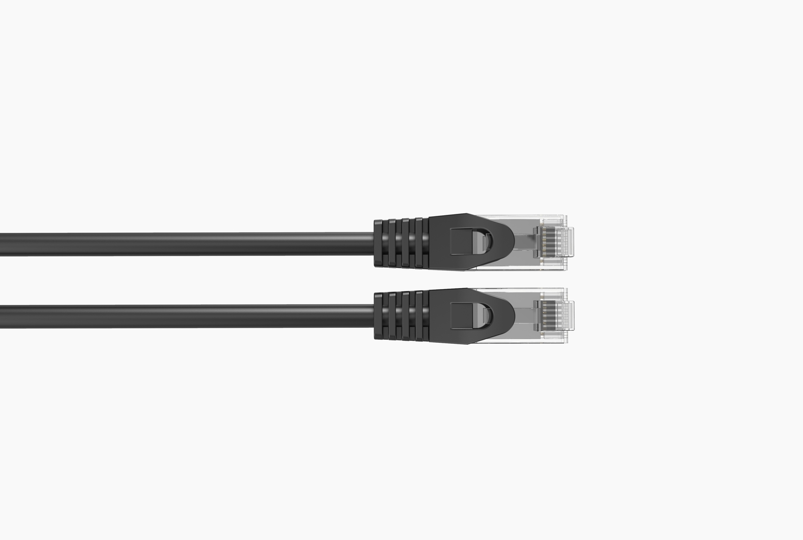 CAT6 Slim Ethernet Patch Cable Black 28AWG 2FT 25 PACK