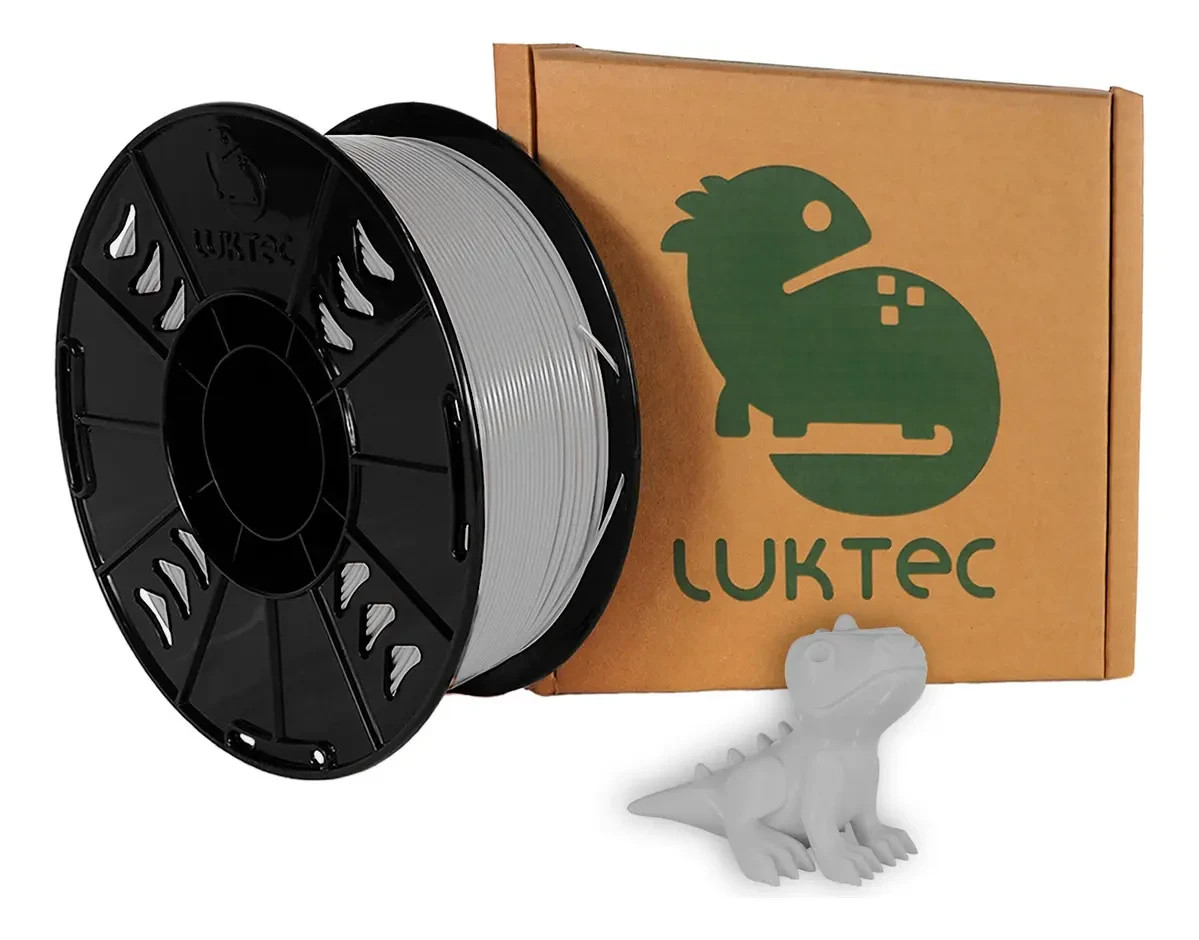 Luktec PLA 3D Printing Filament, 1 kg Spool, 1.75 mm Diameter Gray 1kg MDUG25687