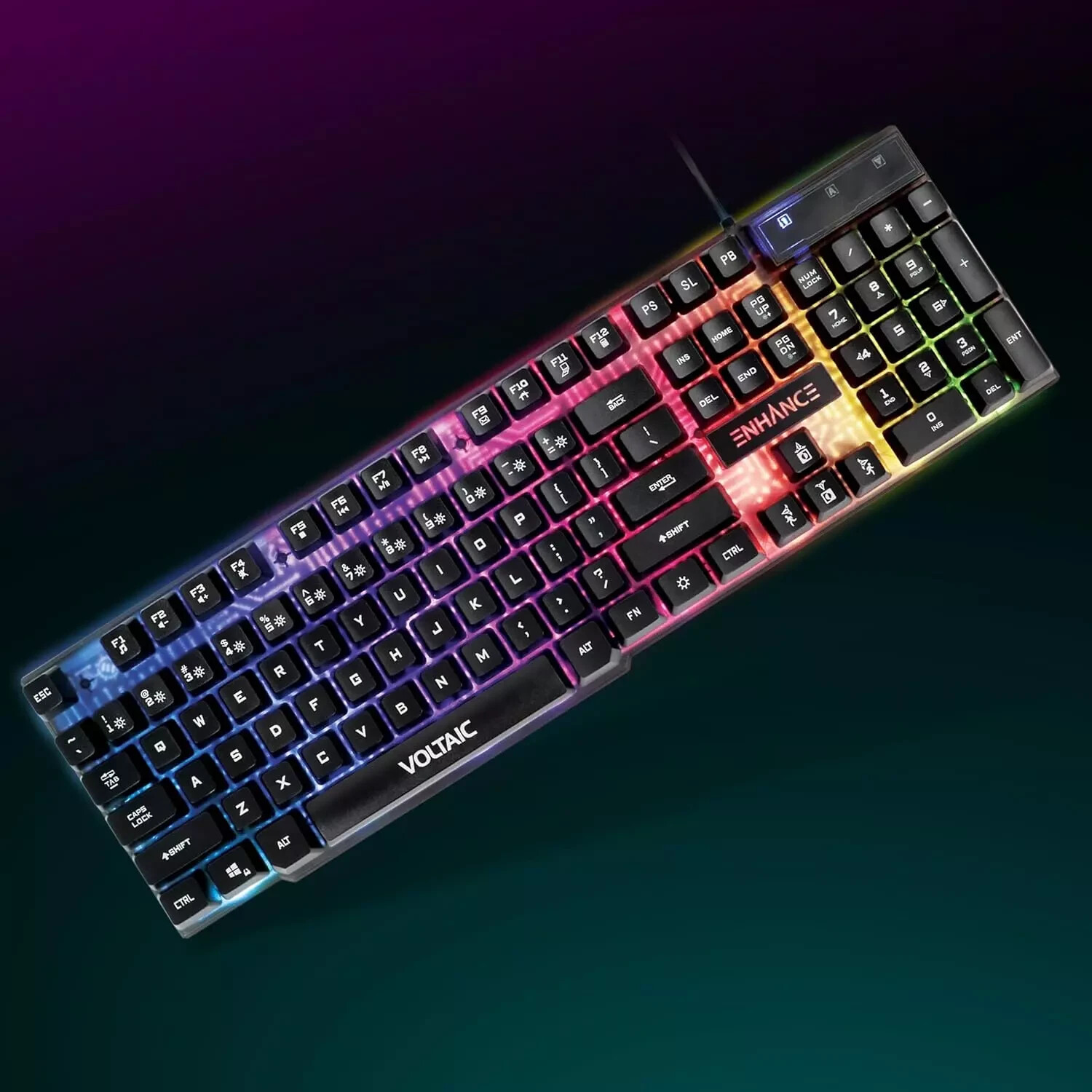 ENHANCE Voltaic 2 Gaming Keyboard – Mechanical Feeling Keyboard, Anti-Ghosting