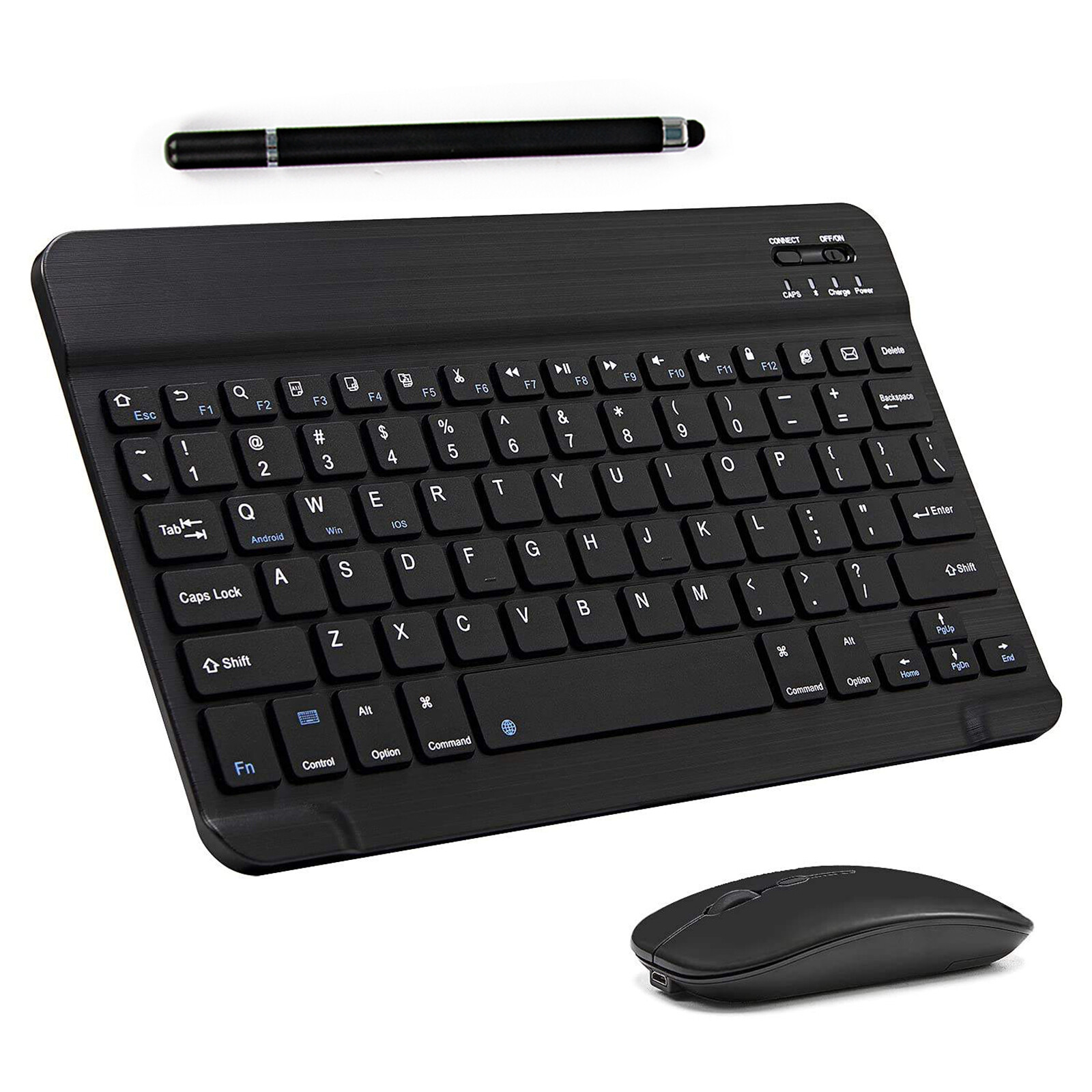 Wireless Bluetooth keyboard, mouse, and stylus for PCs, laptops, iPads, tablet