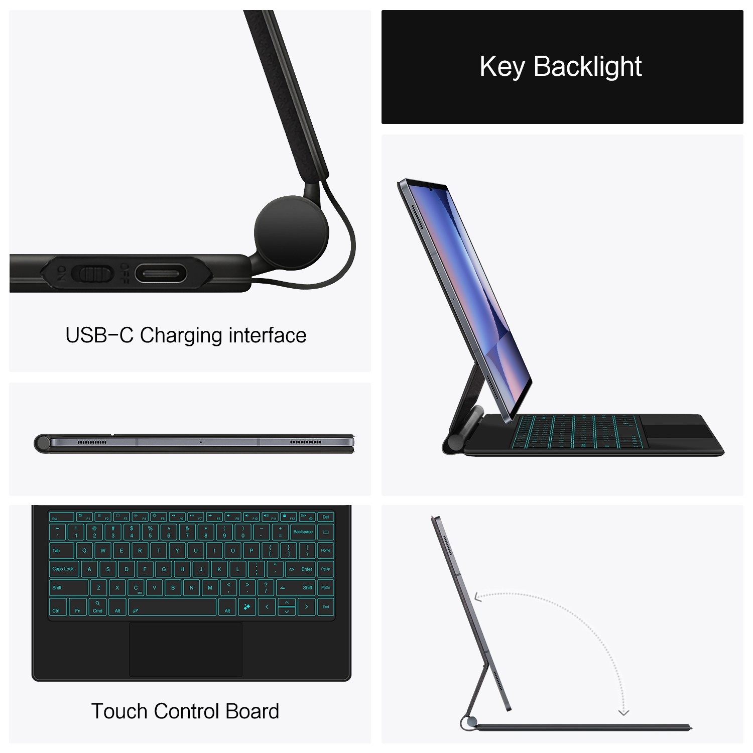 Magnetic Keyboard Case For Samsung Galaxy Tab S10 Ultra 14.6 inch Tablet Cover