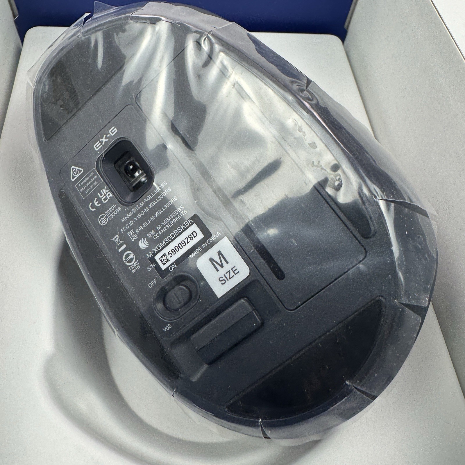 ELECOM EX-G 2.4GHz Silent XL Wireless Mouse, Black, M-XGXL30DBSKBK