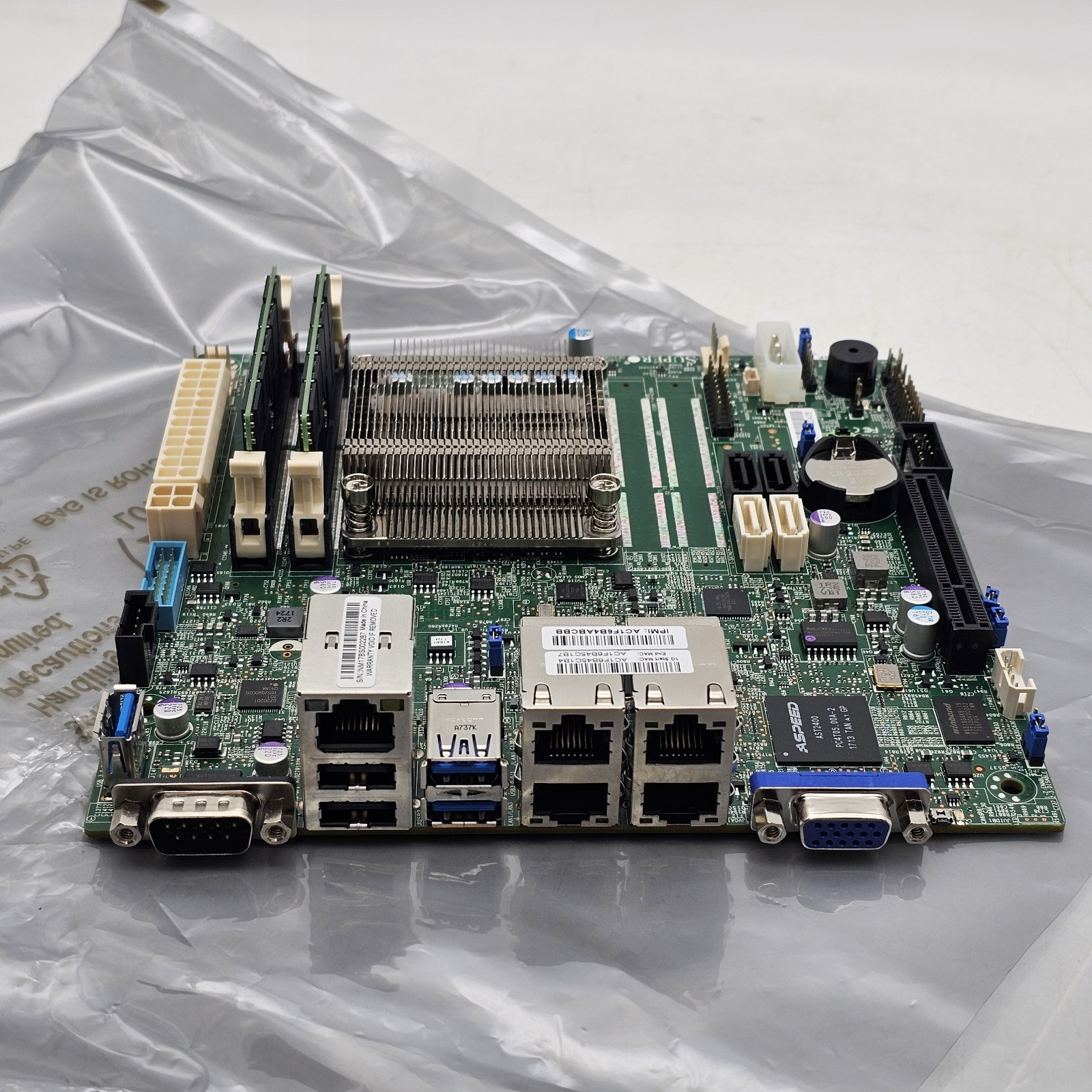Supermicro MBD-A1SRI-2358F-(O/B) Motherboard Mini-ITX Intel Atom C2358 SoC 16GB