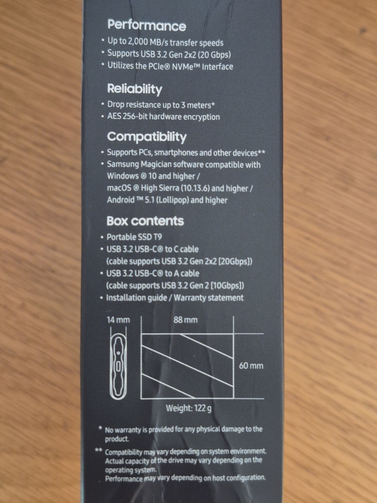 Samsung T9 External Portable SSD 4TB 2000MB/s – NEW Factory Sealed FREE SHIP