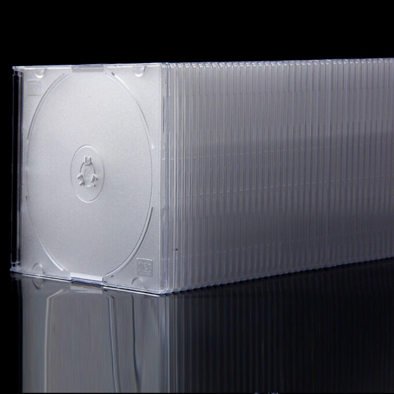 100Pc Standard Clear CD Jewel Case Slim PP DVD Disc Storage Cover Clear Tray
