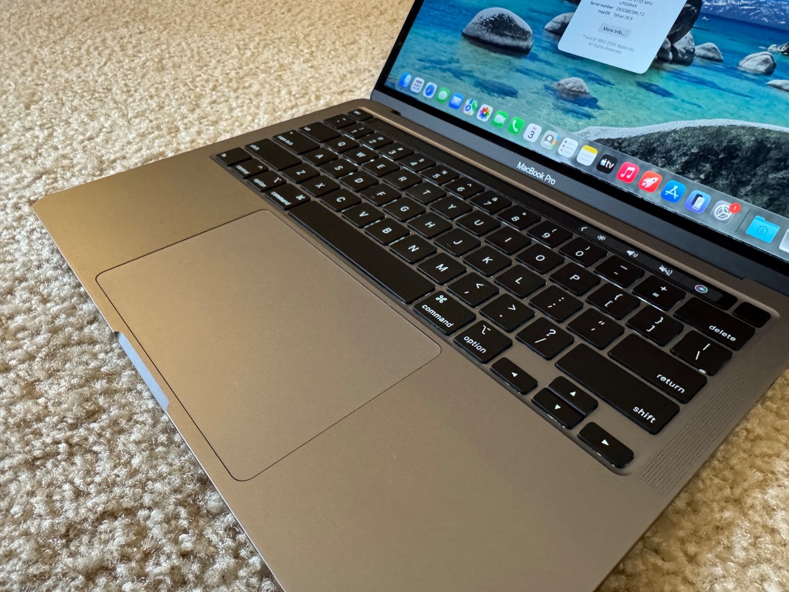 Apple MacBook Pro 13in 2020 Space Gray 2GHz i5 1TB 16GB Touch Bar Good Condition