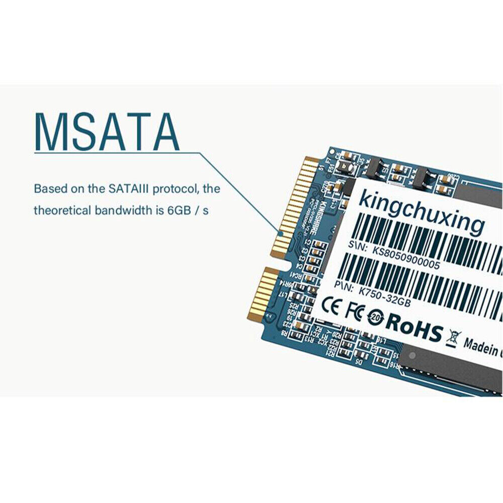 Kingchuxing 512GB 256 GB mSATA III SSD Internal Solid State Hard Drives Laptop
