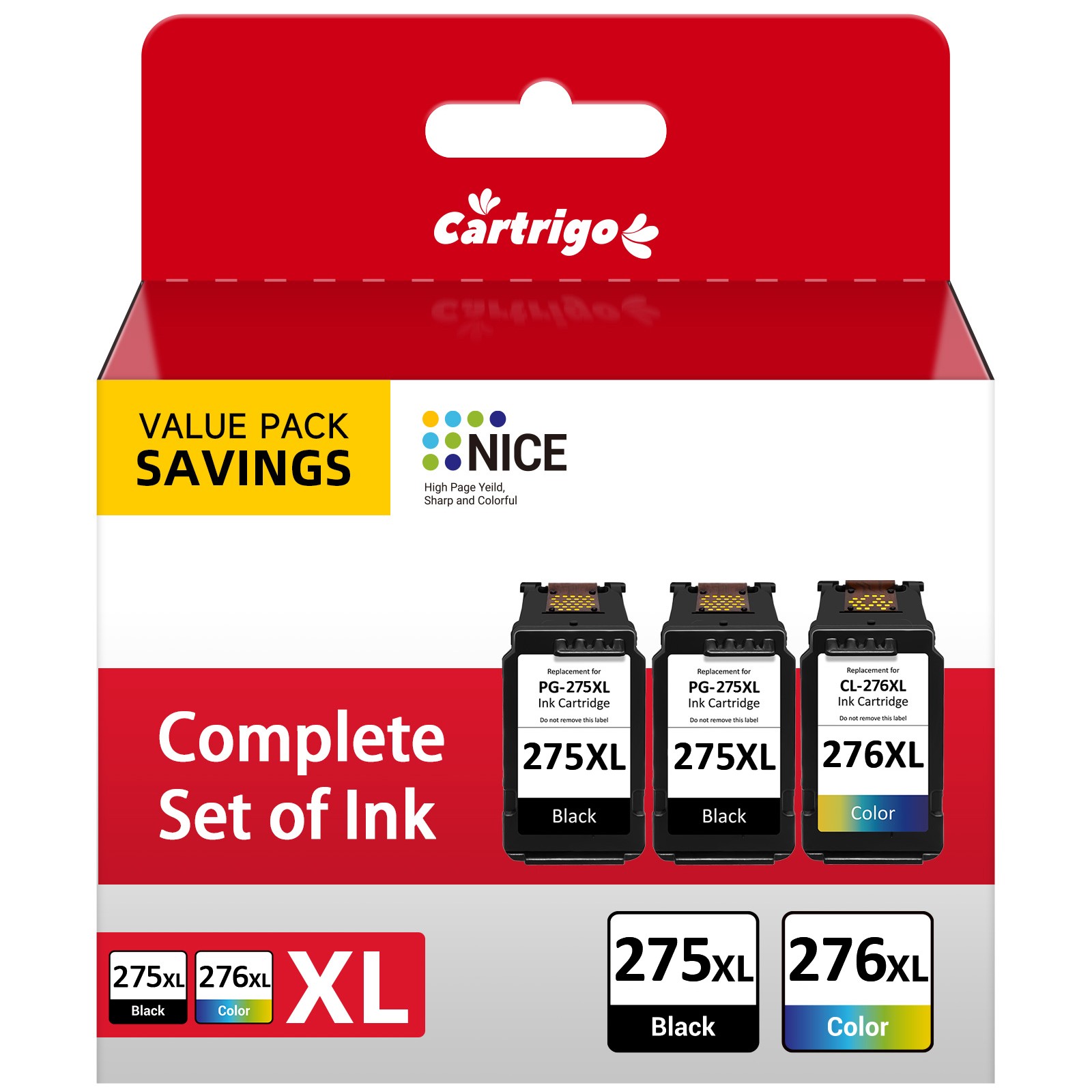 PG-275XL CL-276XL Ink For Canon Pixma TR4722 TR4720 TS3722 TS3522 TS3520 TS3720