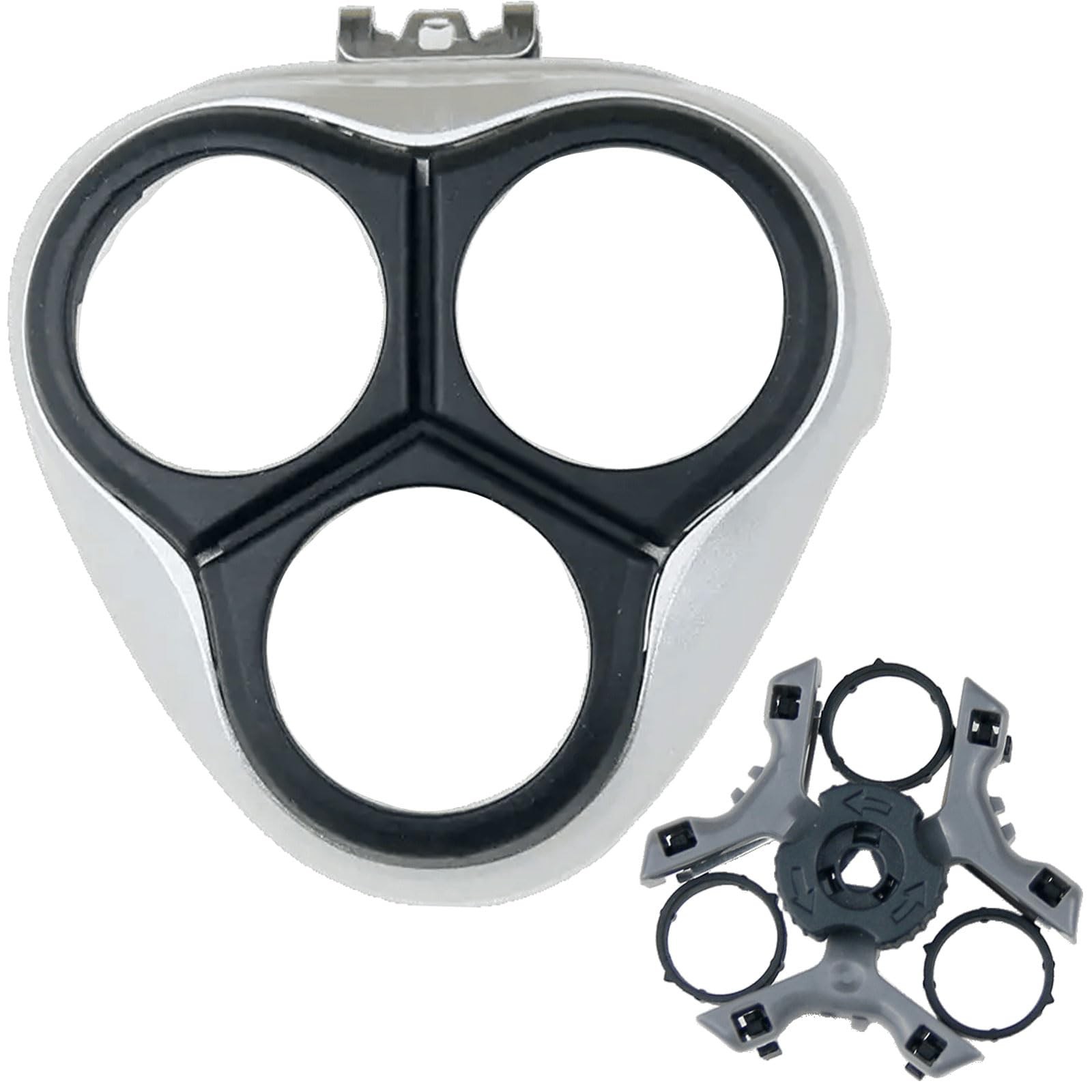 Shaver Head Holder and Blades Plate Frame Men’s Razor Replacement for Black