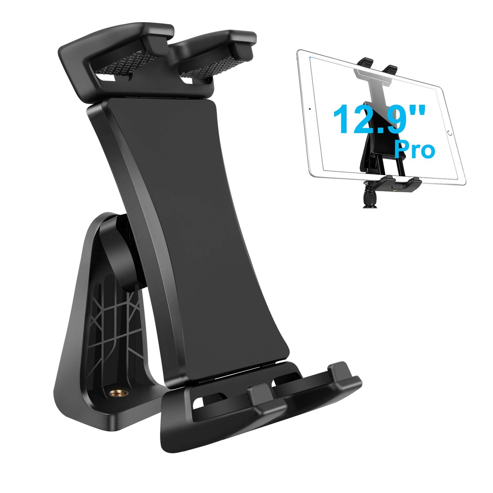 IPad Tripod Mount Adapter 360 Degree Rotatable Universal Tablet Clamp Holder …