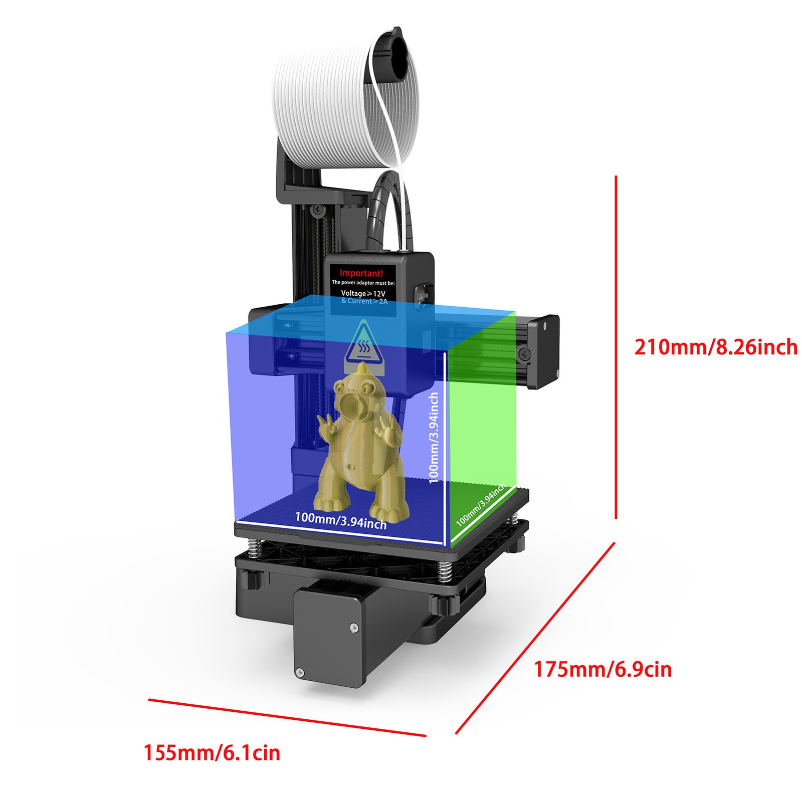 EasyThreed K10 Mini 3D Printer For Beginners 3D Printing Machine For Kids New