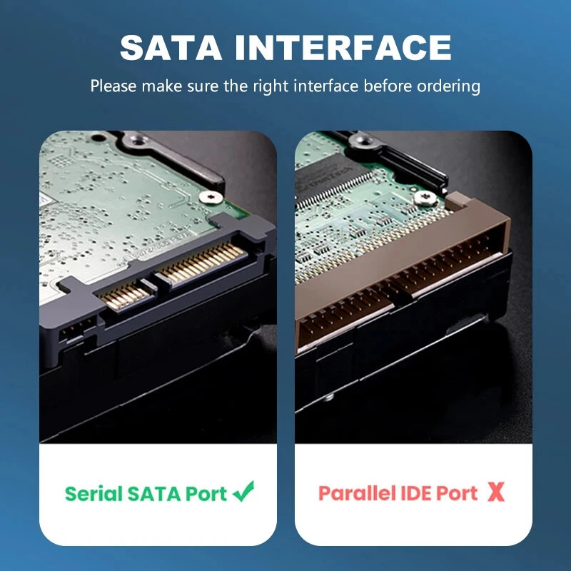 USB 3.0 to SATA External Hard Drive Reader 2.5″ 3.5″ HDD SSD Power adapter