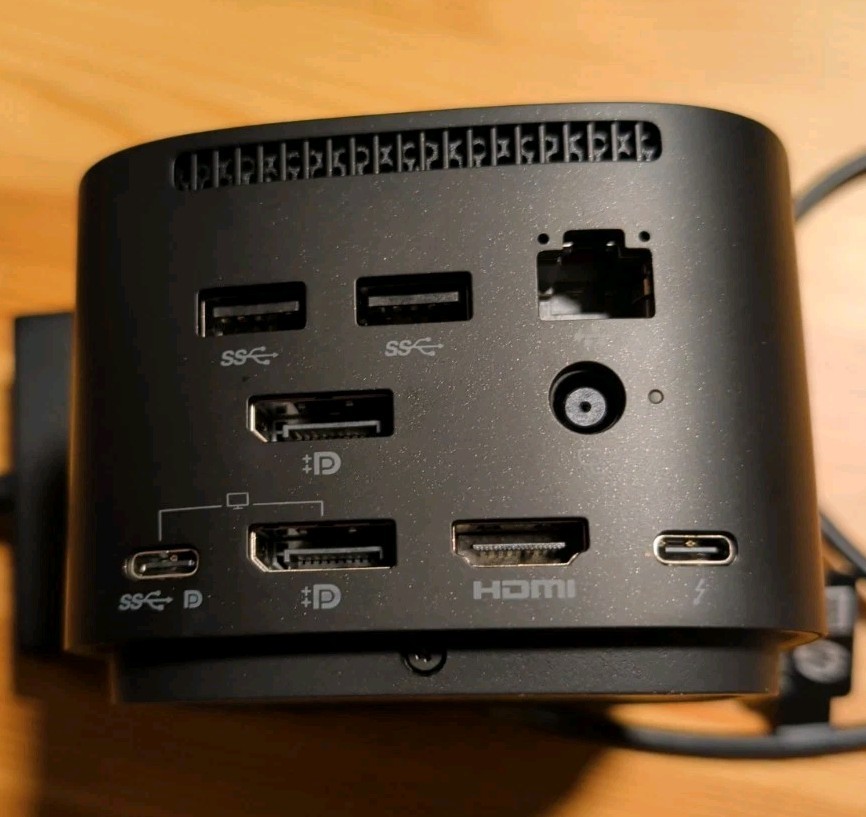 HP Thunderbolt Dock 120W G4 Docking Station – Black (4J0A2AA#ABA)